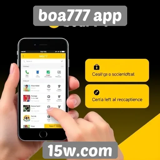 Exploração das principais funcionalidades do boa777 app